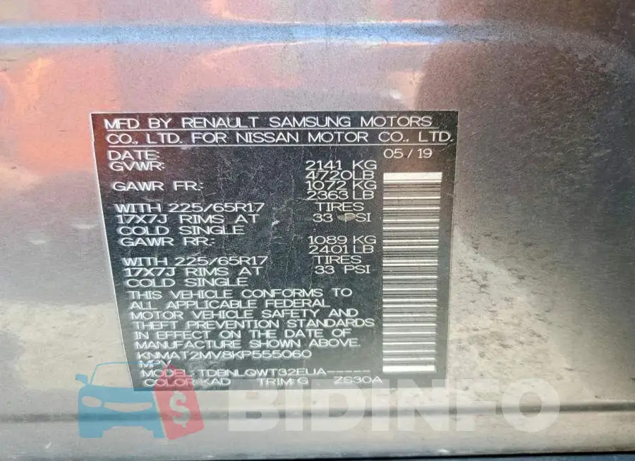 KNMAT2MV8KP555060 Photo# 13