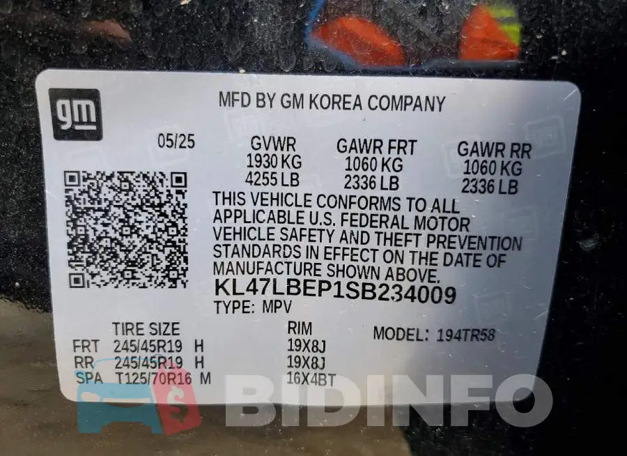 KL47LBEP1SB234009 Photo# 12
