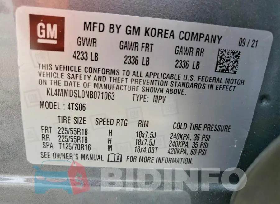 KL4MMDSL0NB071063 Photo# 12