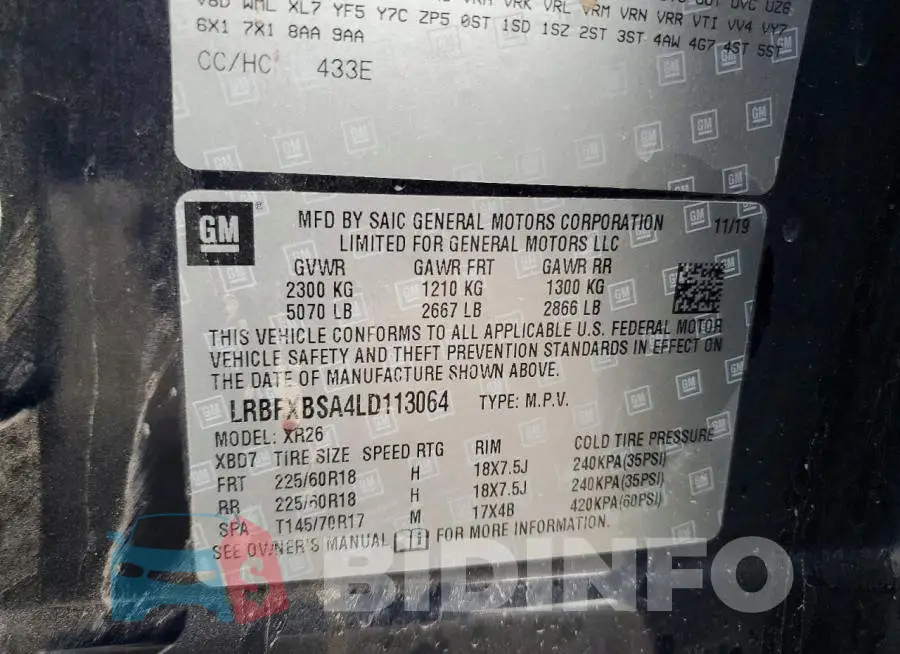 LRBFXBSA4LD113064 Photo# 13