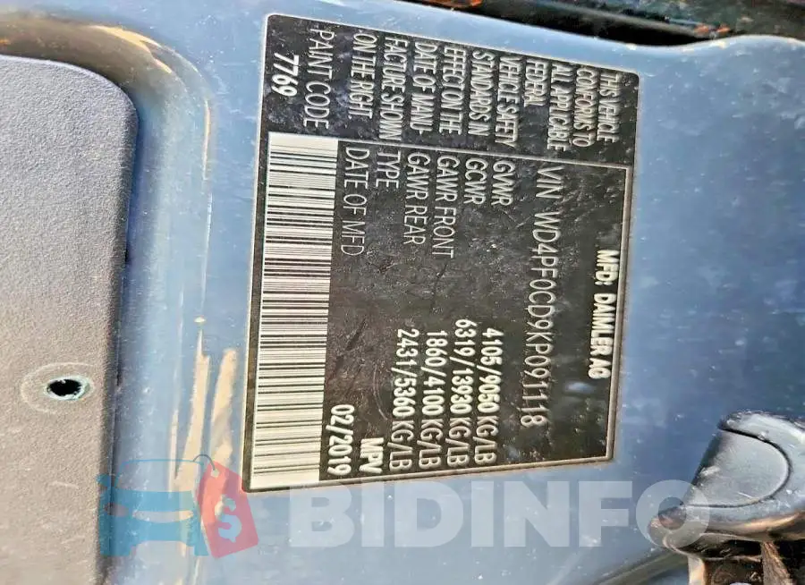 WD4PF0CD9KP091118 Photo# 11