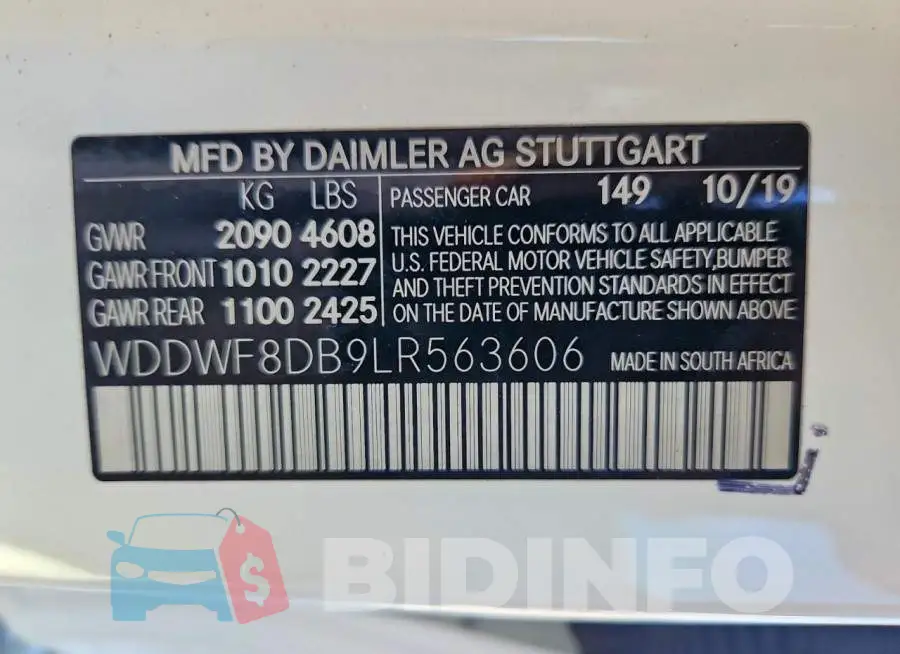 WDDWF8DB9LR563606 Photo# 12