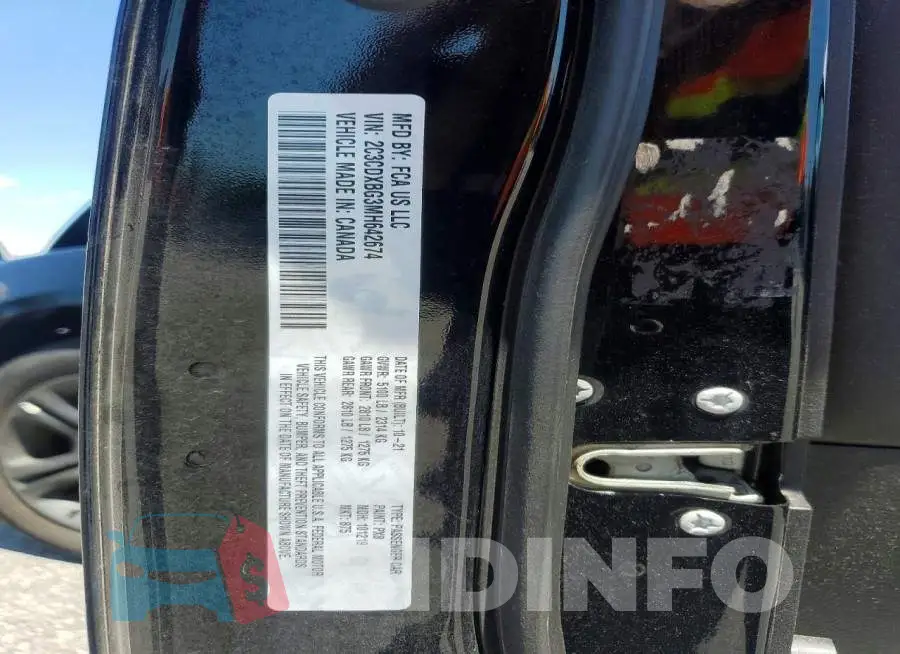 2C3CDXBG3MH642674 Photo# 12