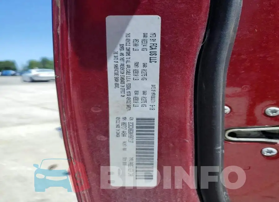 2C3CDXBG8KH507137 Photo# 12