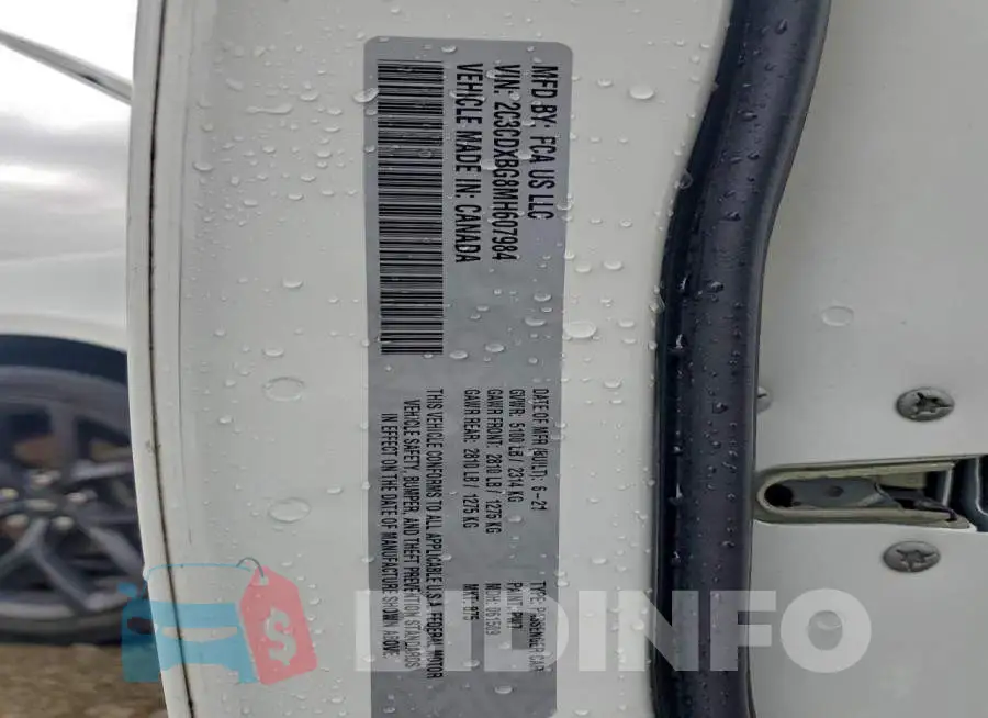 2C3CDXBG8MH607984 Photo# 12