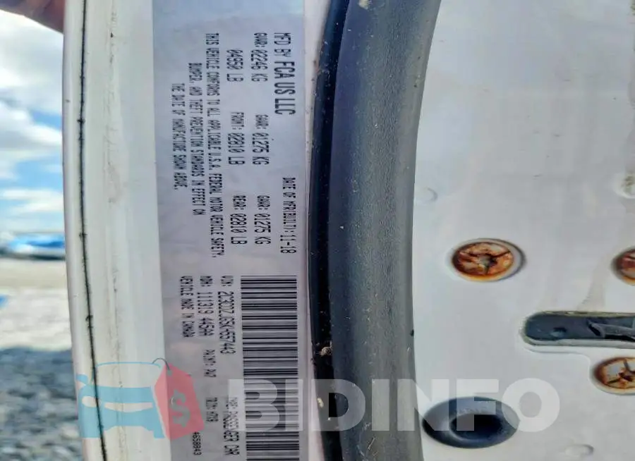 2C3CDZJG5KH557443 Photo# 12