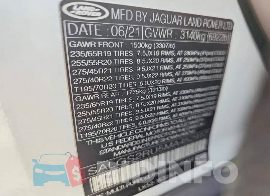 SALGS2RU5MA452917 Photo# 12
