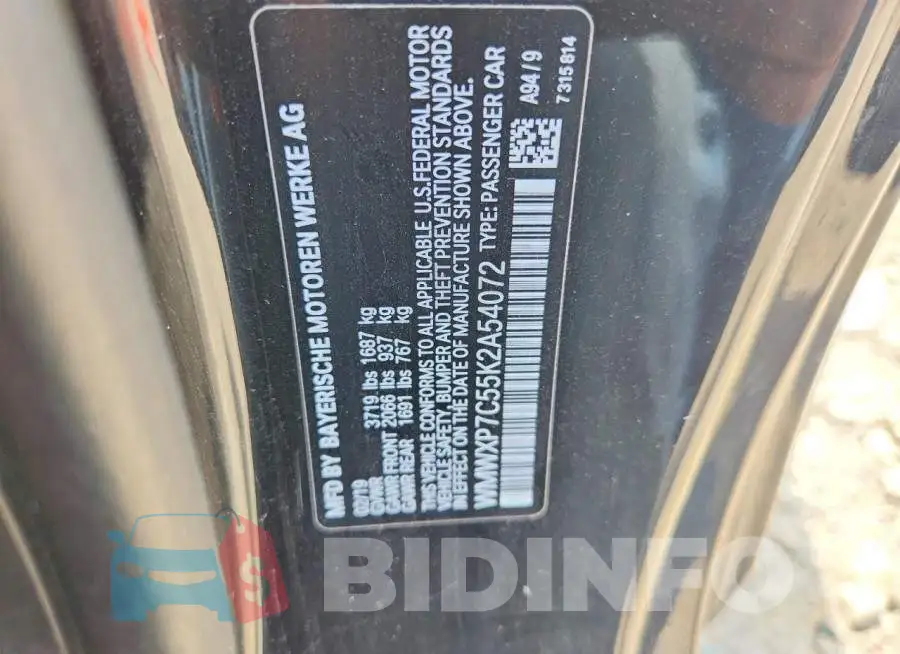 WMWXP7C55K2A54072 Photo# 13