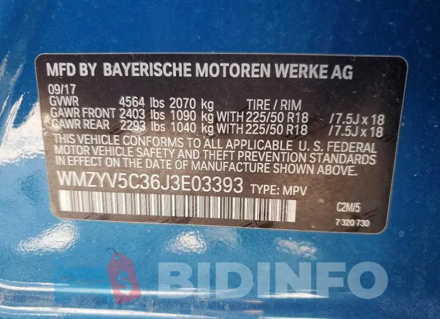 WMZYV5C36J3E03393 Photo# 13