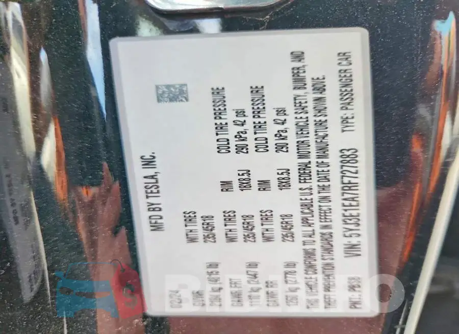 5YJ3E1EA7RF727883 Photo# 13