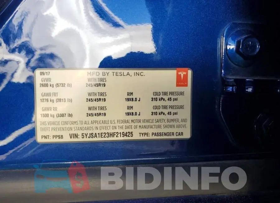 5YJSA1E23HF219425 Photo# 12