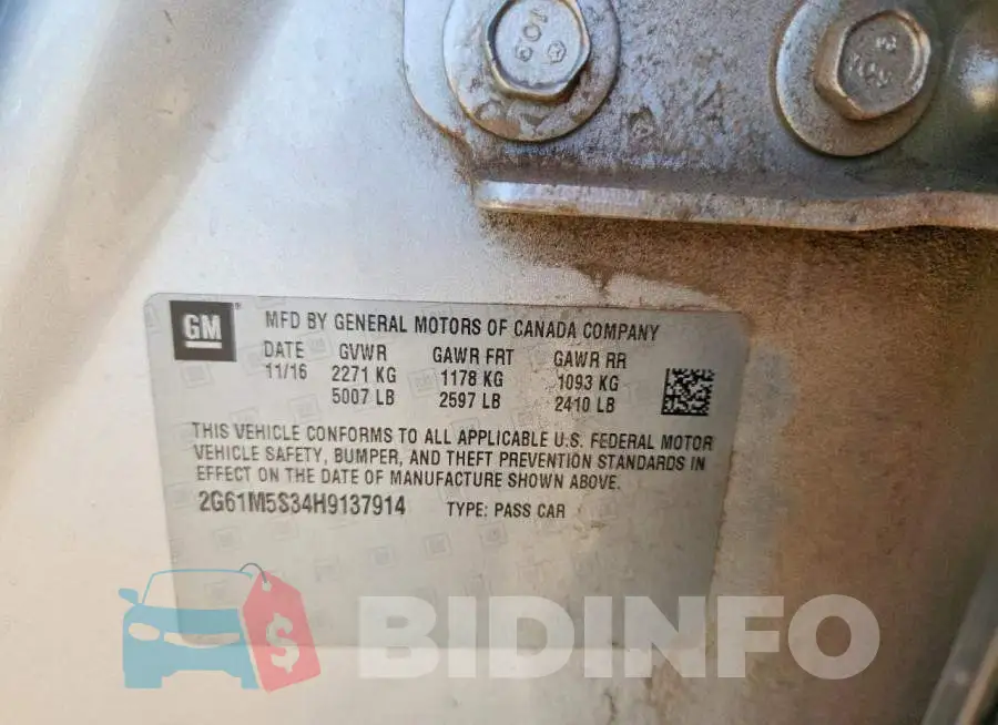 2G61M5S34H9137914 Photo# 12