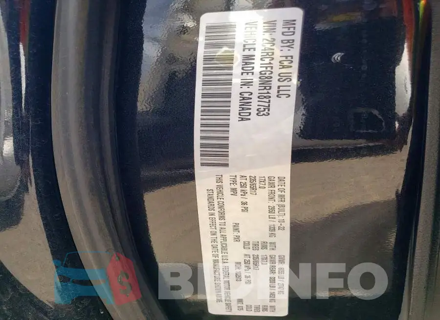 2C4RC1FG8NR187753 Photo# 12