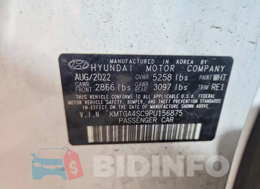KMTGA4SC9PU156875 Photo# 12