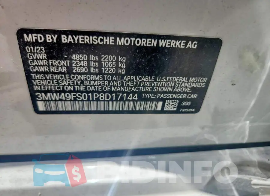 3MW49FS01P8D17144 Photo# 12