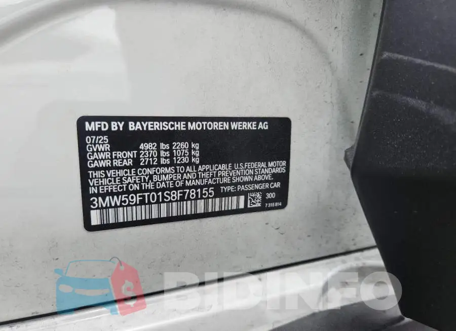 3MW59FT01S8F78155 Photo# 13