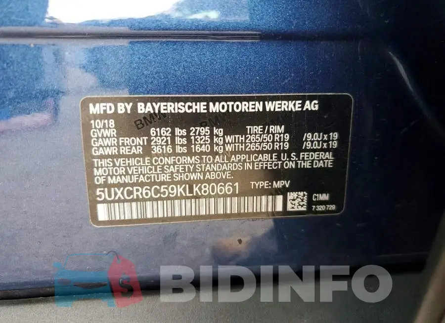 5UXCR6C59KLK80661 Photo# 13