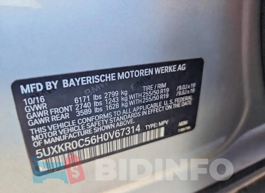 5UXKR0C56H0V67314 Photo# 13