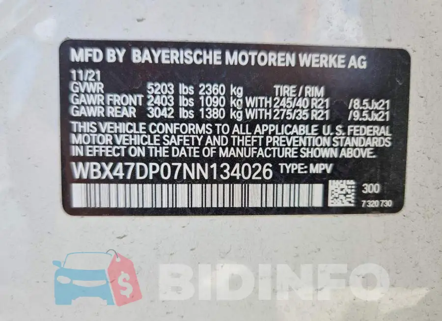 WBX47DP07NN134026 Photo# 13