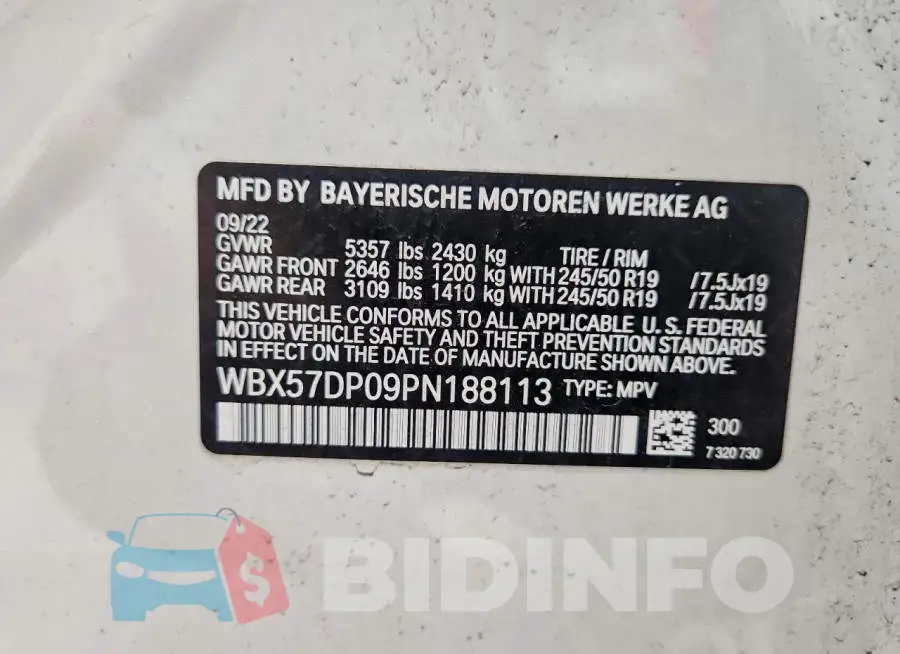 WBX57DP09PN188113 Photo# 14