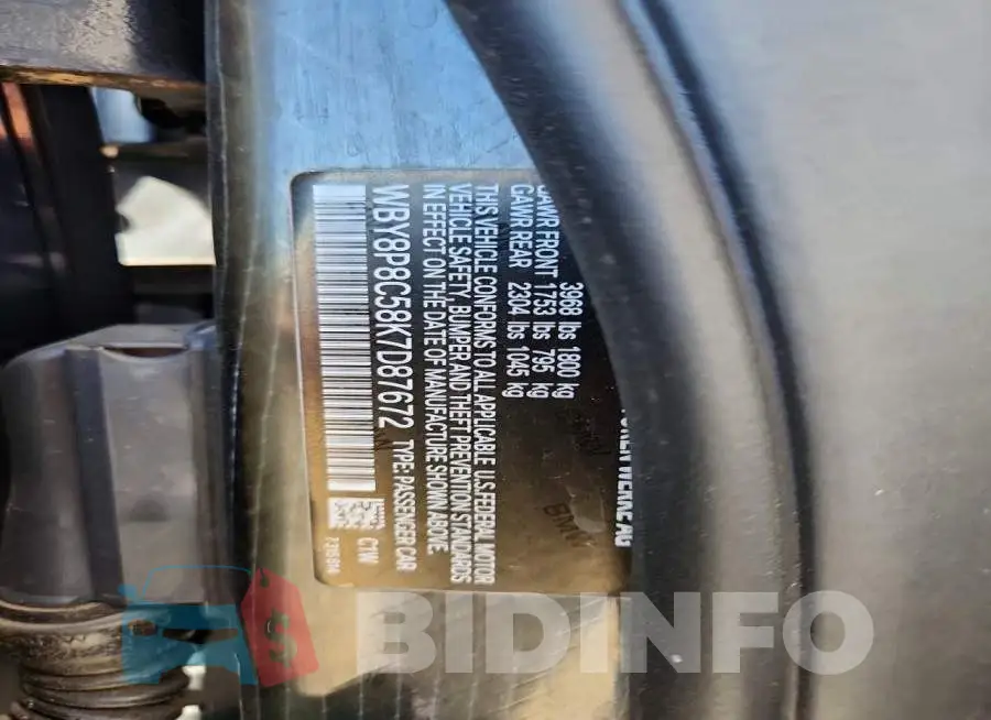 WBY8P8C58K7D87672 Photo# 12