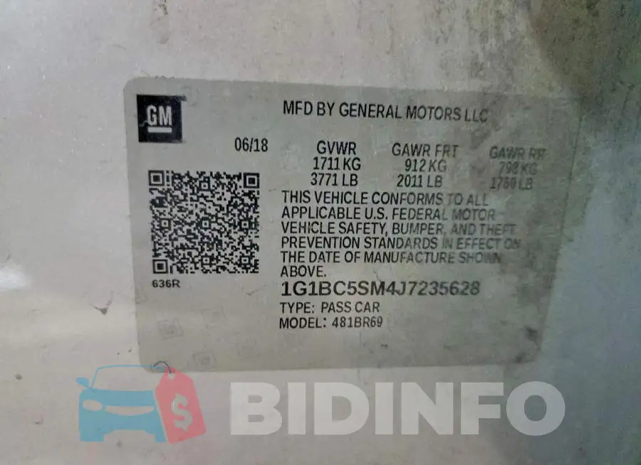 1G1BC5SM4J7235628 Photo# 12