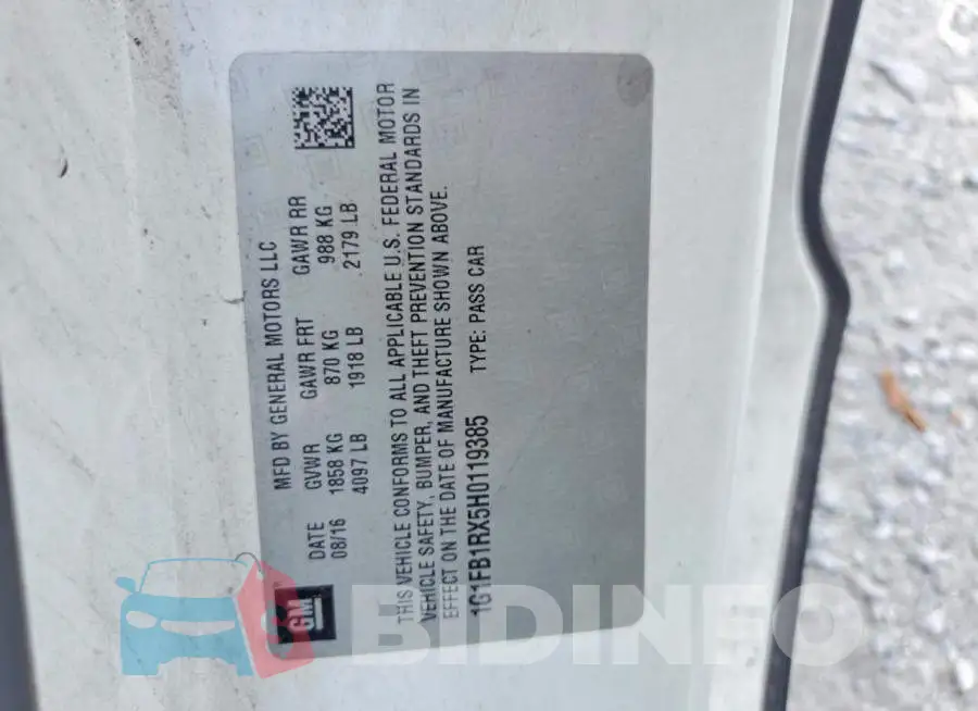 1G1FB1RX5H0119385 Photo# 12