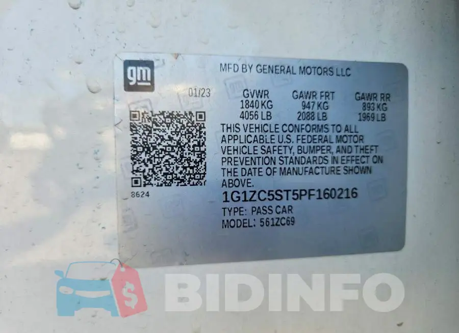 1G1ZC5ST5PF160216 Photo# 12
