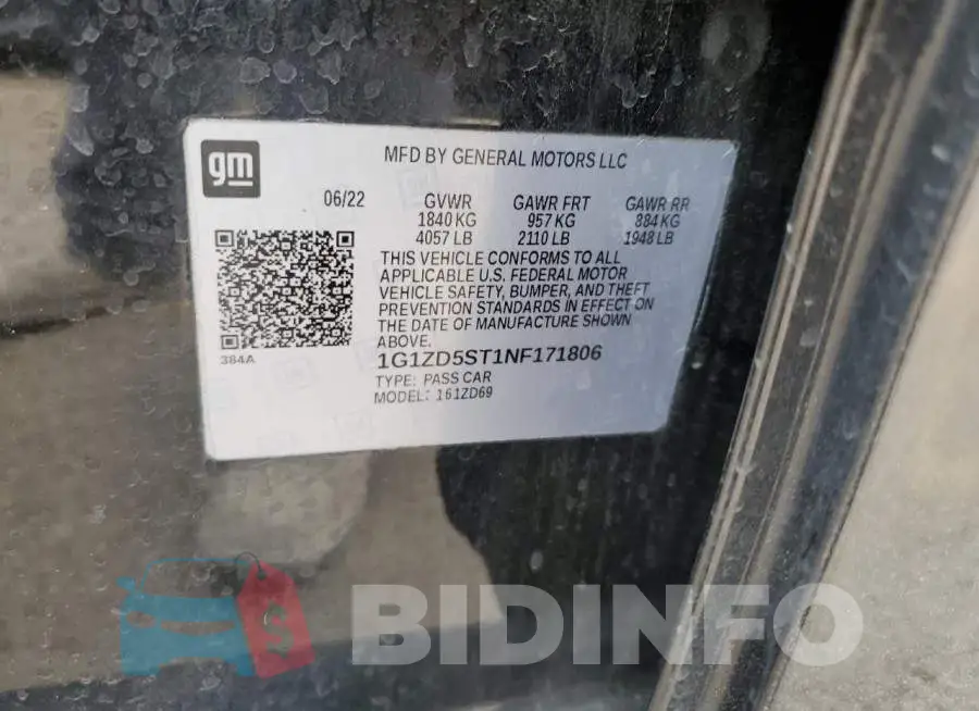 1G1ZD5ST1NF171806 Photo# 12
