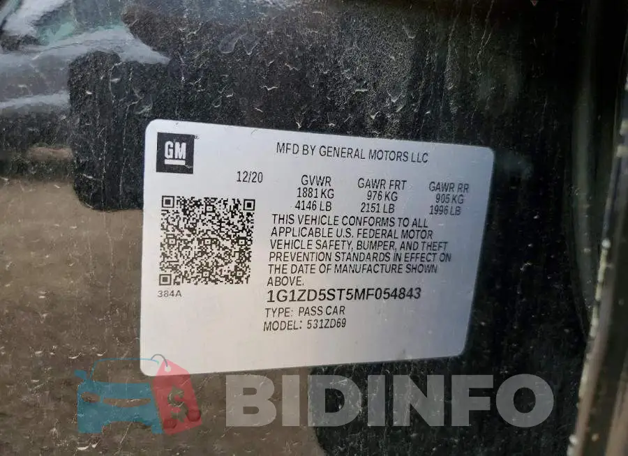 1G1ZD5ST5MF054843 Photo# 12