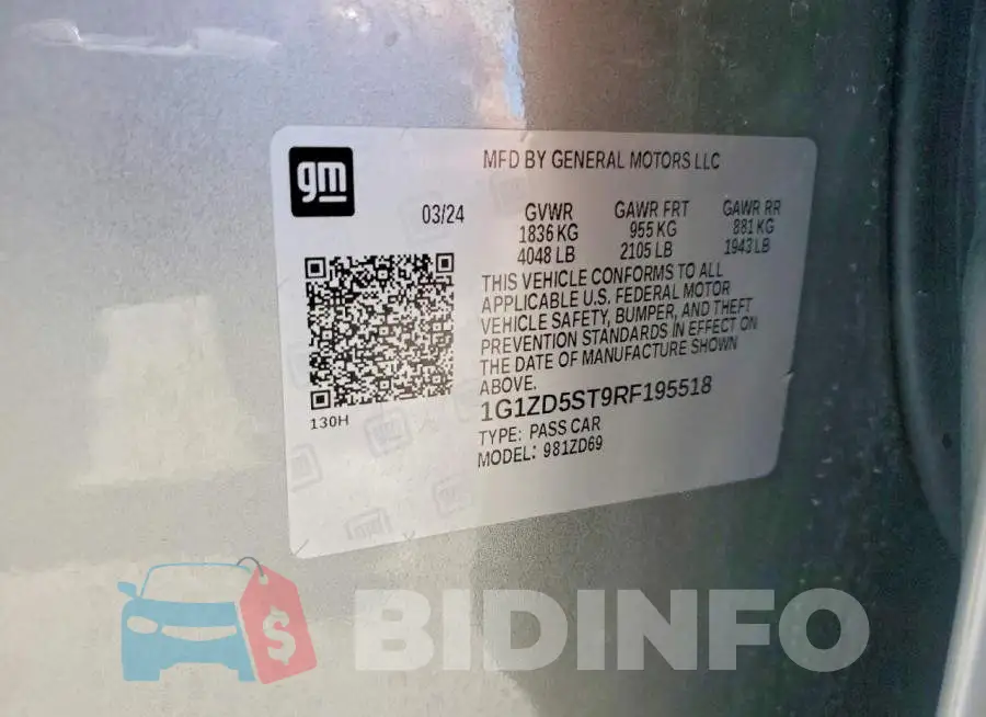 1G1ZD5ST9RF195518 Photo# 12