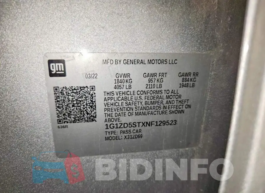 1G1ZD5STXNF129523 Photo# 12