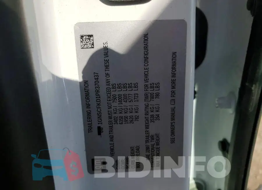 1GNSCFKD1PR370437 Photo# 13