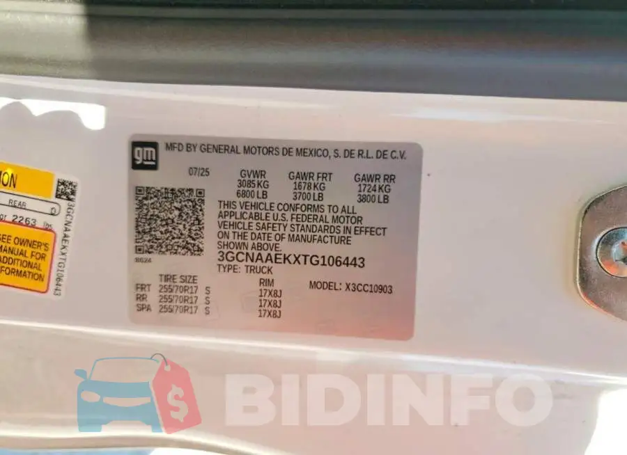 3GCNAAEKXTG106443 Photo# 13