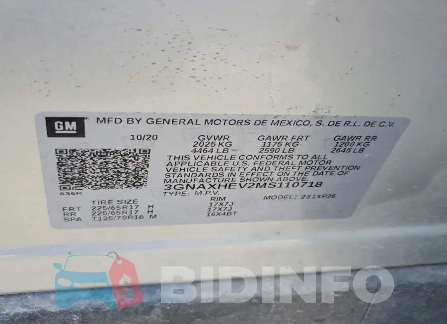 3GNAXHEV2MS110718 Photo# 12