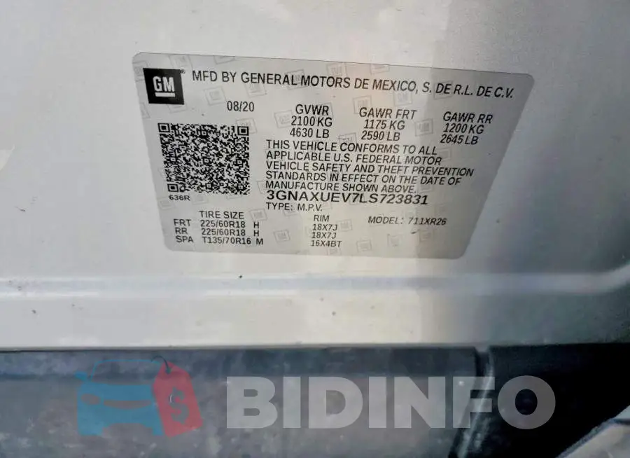 3GNAXUEV7LS723831 Photo# 13