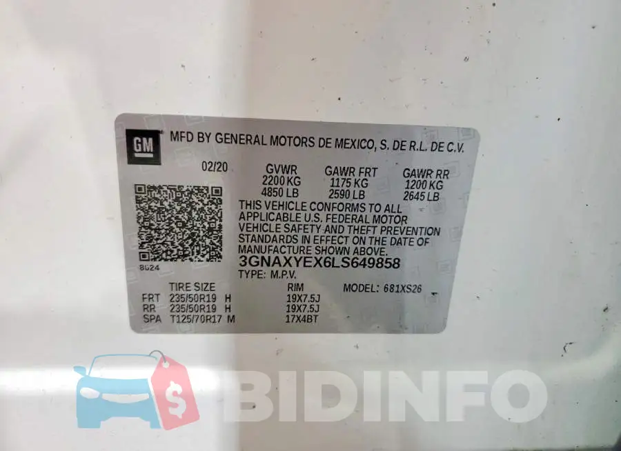 3GNAXYEX6LS649858 Photo# 13