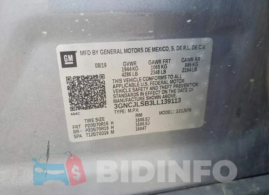 3GNCJLSB3LL139113 Photo# 12