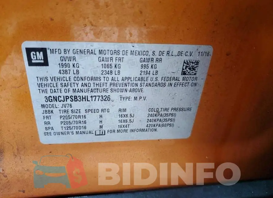 3GNCJPSB3HL177326 Photo# 13