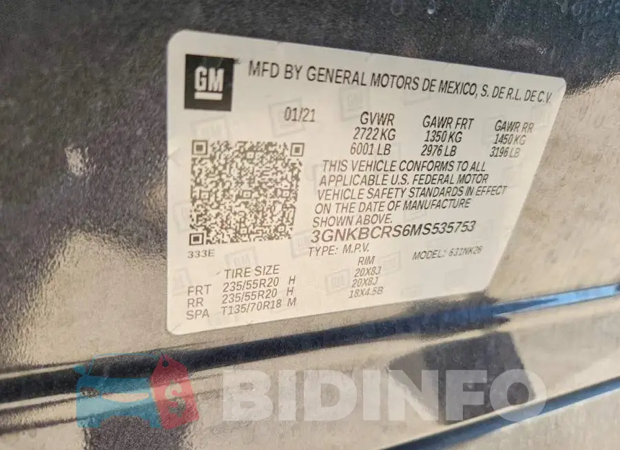 3GNKBCRS6MS535753 Photo# 13