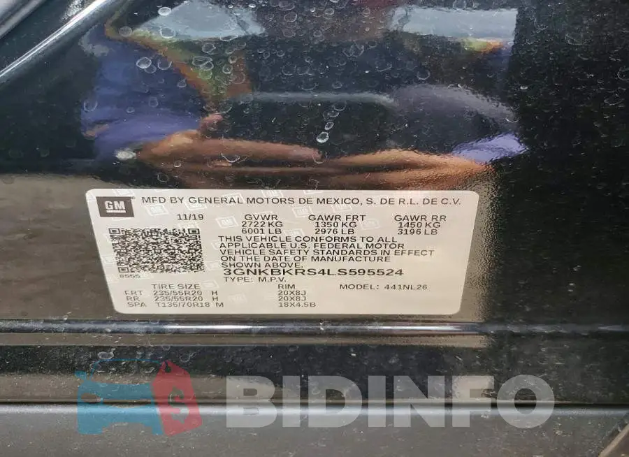 3GNKBKRS4LS595524 Photo# 13