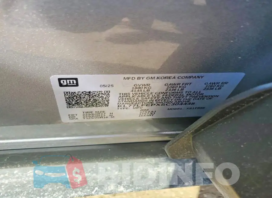 KL77LFEPXSC304448 Photo# 13