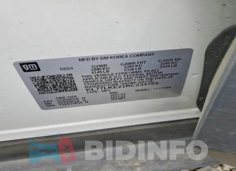 KL77LKE21RC234765 Photo# 14