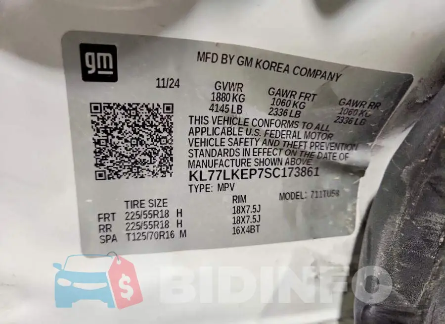 KL77LKEP7SC173861 Photo# 12