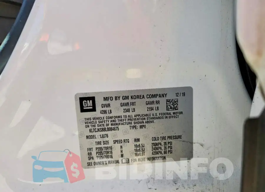 KL7CJKSB8LB084675 Photo# 13