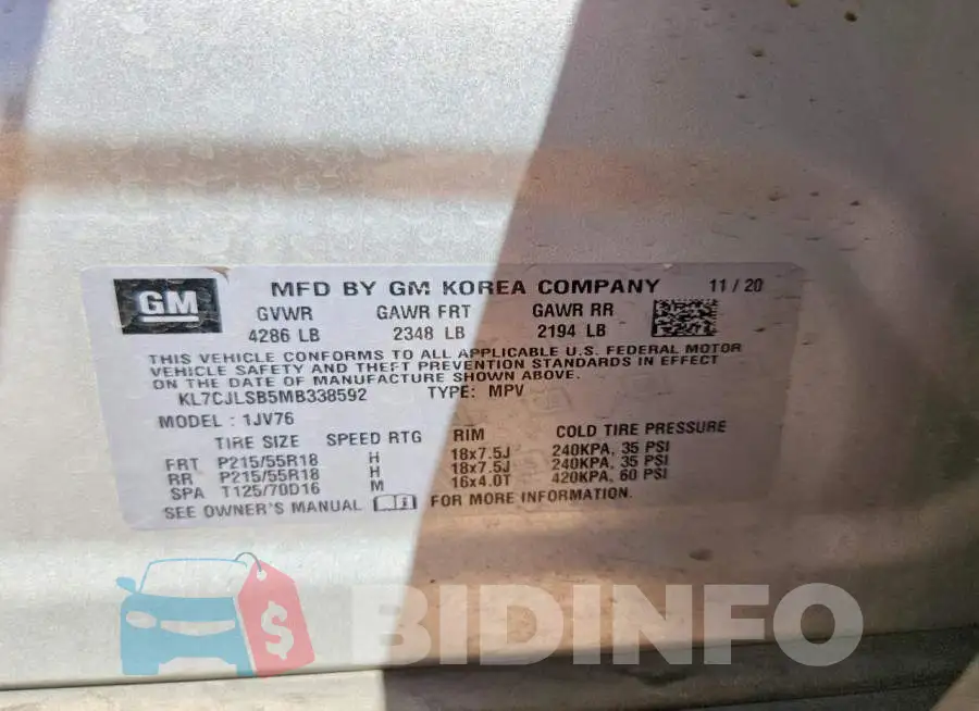 KL7CJLSB5MB338592 Photo# 14