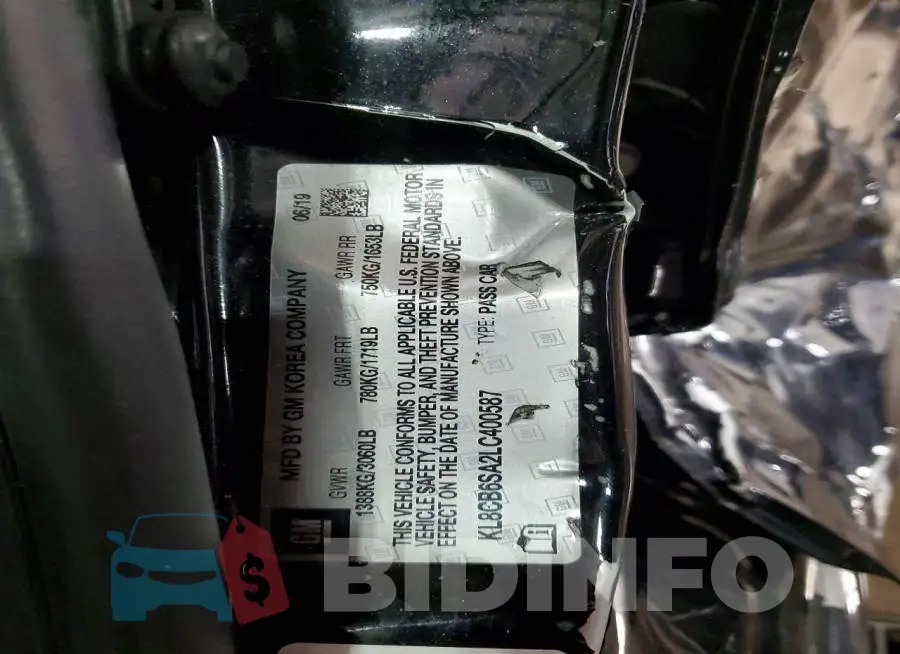 KL8CB6SA2LC400587 Photo# 13