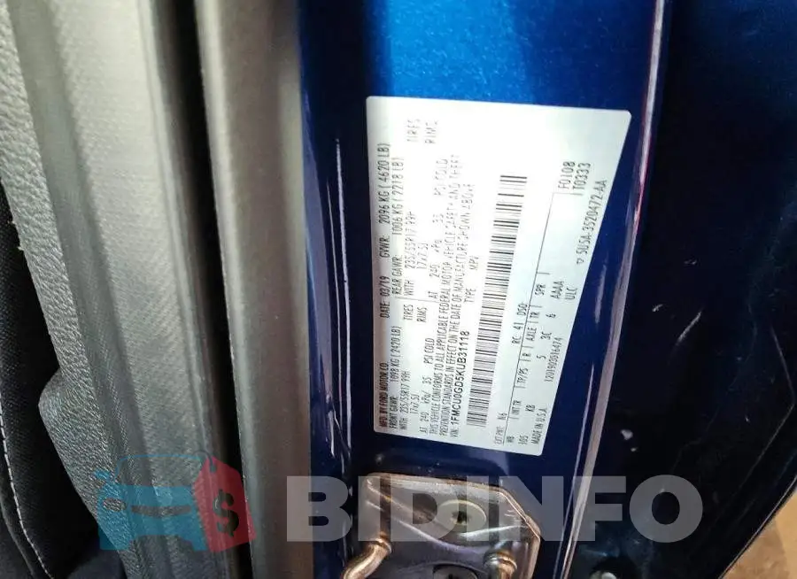 1FMCU0GD5KUB31118 Photo# 13