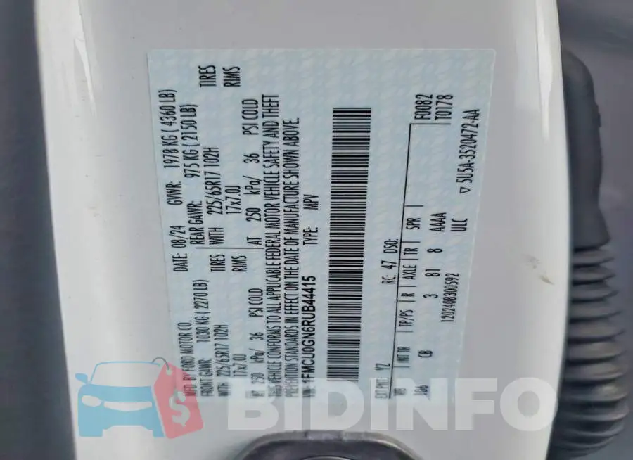 1FMCU0GN6RUB44415 Photo# 14