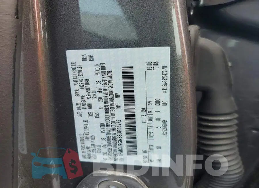1FMCU9GN3SUB63272 Photo# 13
